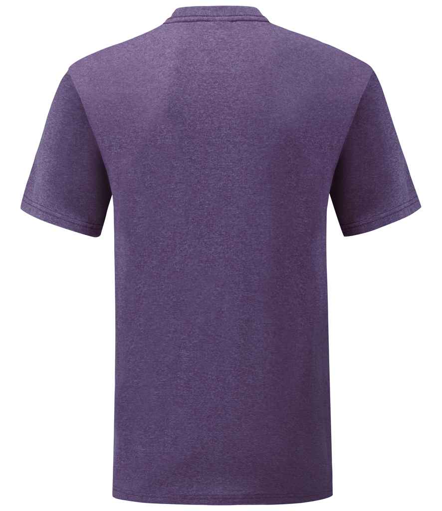 Fruit of the Loom SS6 Heather Purple Back -  Ready to be Printed by Custard Workwear - Cheap Personalised and Customised Workwear in Nottinghamshire, Derbyshire and Leicestershire
