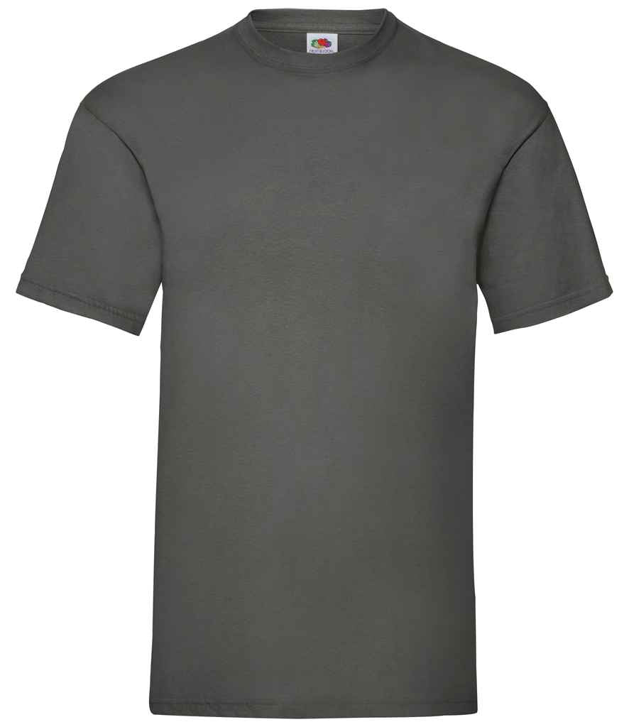 Fruit of the Loom SS6 Light Graphite Front -  Ready to be Printed by Custard Workwear - Cheap Personalised and Customised Workwear in Nottinghamshire, Derbyshire and Leicestershire