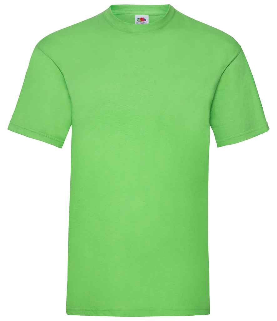 Fruit of the Loom SS6 Lime Green Front -  Ready to be Printed by Custard Workwear - Cheap Personalised and Customised Workwear in Nottinghamshire, Derbyshire and Leicestershire