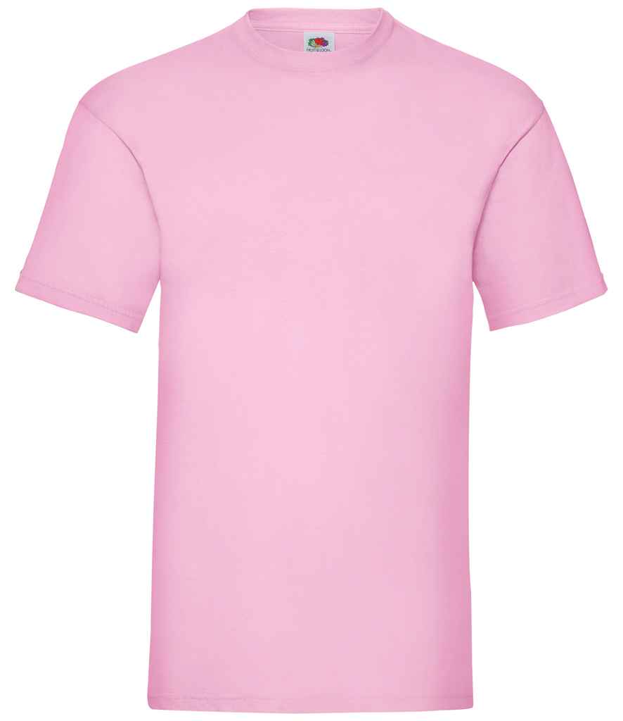 Fruit of the Loom SS6 Light Pink Front -  Ready to be Printed by Custard Workwear - Cheap Personalised and Customised Workwear in Nottinghamshire, Derbyshire and Leicestershire