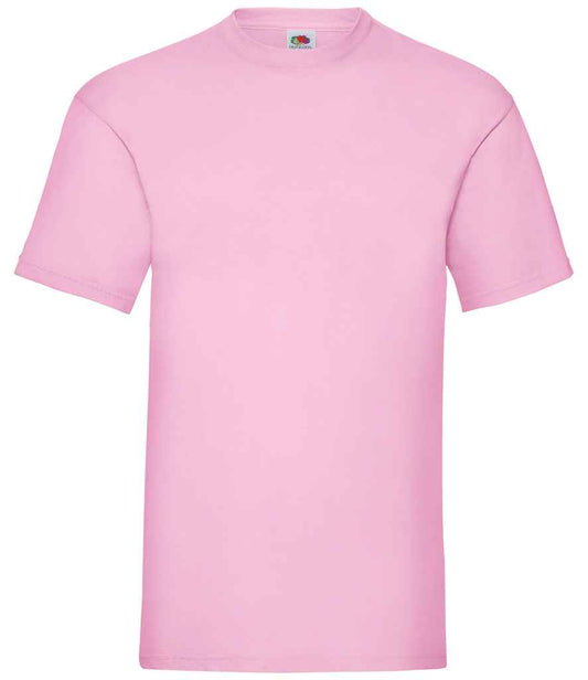 Fruit of the Loom SS6 Light Pink Front -  Ready to be Printed by Custard Workwear - Cheap Personalised and Customised Workwear in Nottinghamshire, Derbyshire and Leicestershire