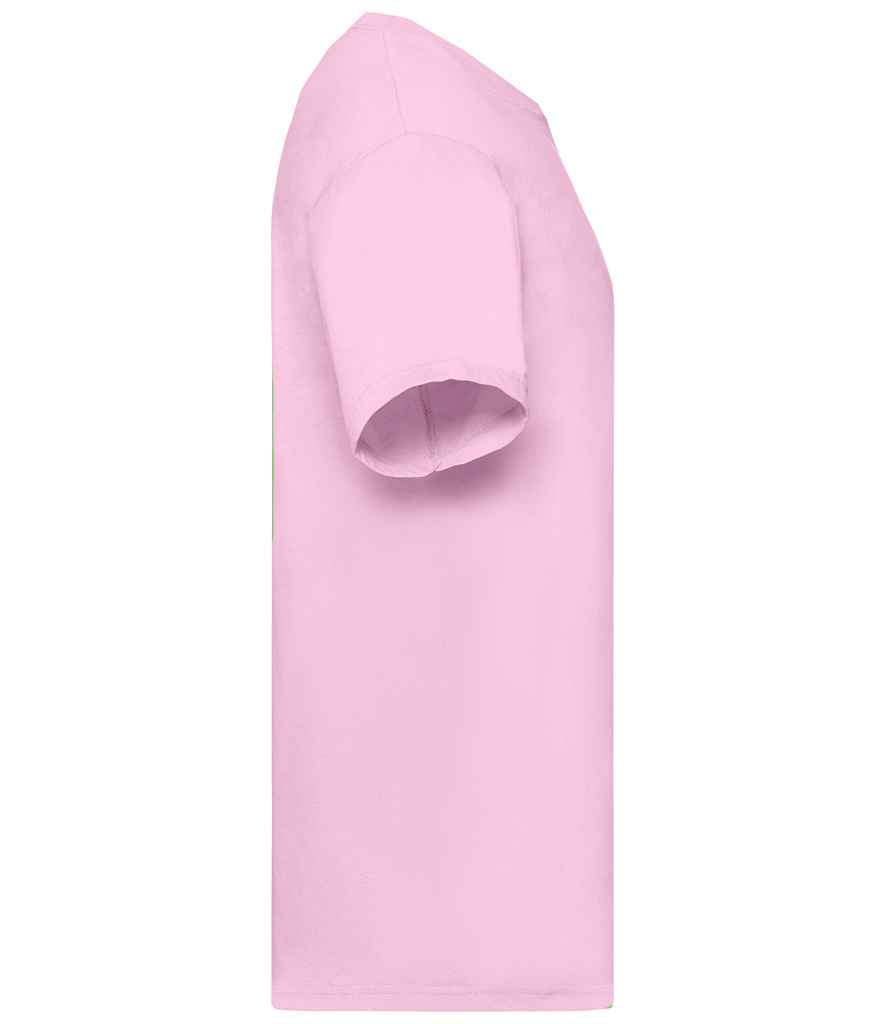 Fruit of the Loom SS6 Light Pink Left -  Ready to be Printed by Custard Workwear - Cheap Personalised and Customised Workwear in Nottinghamshire, Derbyshire and Leicestershire