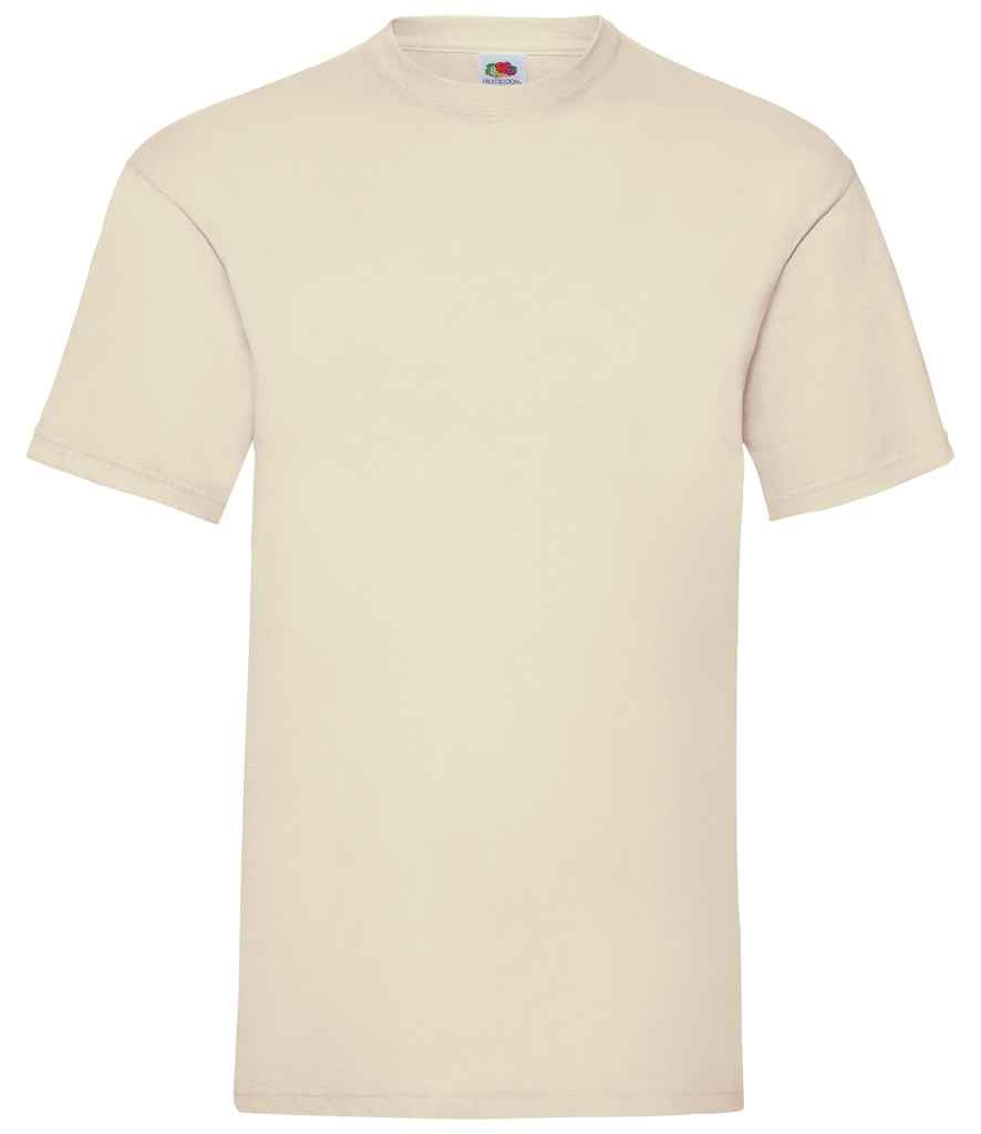 Fruit of the Loom SS6 Natural Front -  Ready to be Printed by Custard Workwear - Cheap Personalised and Customised Workwear in Nottinghamshire, Derbyshire and Leicestershire