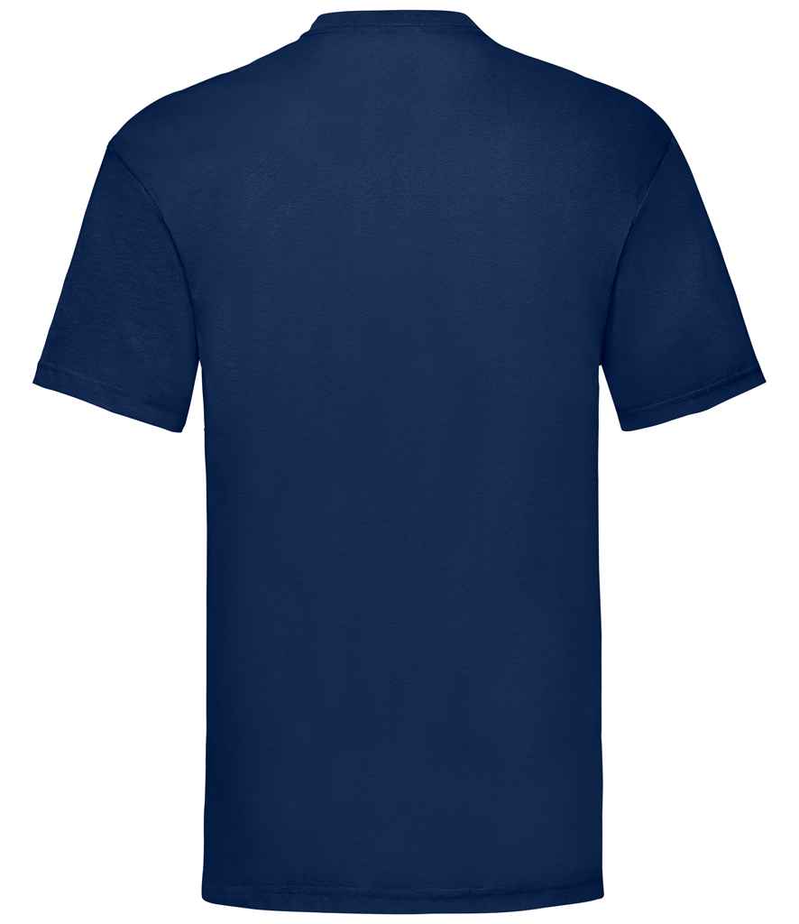 Fruit of the Loom SS6 Navy Back -  Ready to be Printed by Custard Workwear - Cheap Personalised and Customised Workwear in Nottinghamshire, Derbyshire and Leicestershire