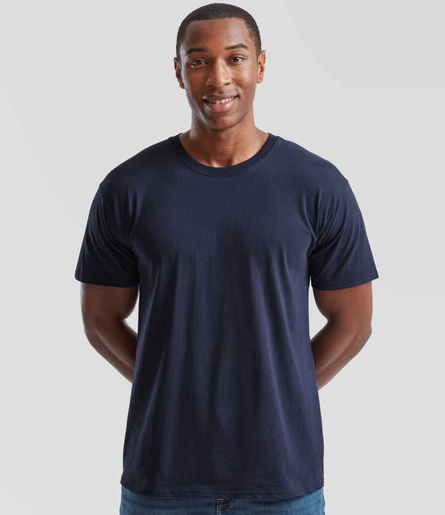 Fruit of the Loom SS6 Navy Model -  Ready to be Printed by Custard Workwear - Cheap Personalised and Customised Workwear in Nottinghamshire, Derbyshire and Leicestershire