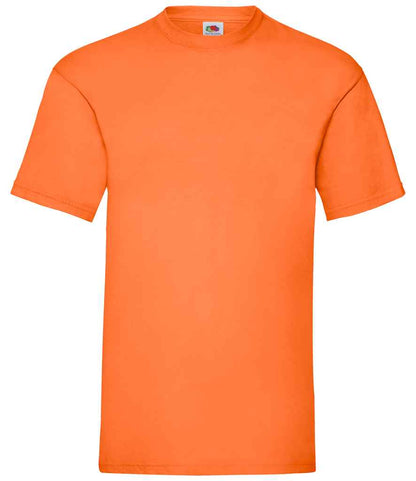 Fruit of the Loom SS6 Orange Front -  Ready to be Printed by Custard Workwear - Cheap Personalised and Customised Workwear in Nottinghamshire, Derbyshire and Leicestershire