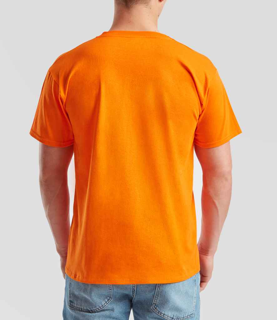 Fruit of the Loom SS6 Orange Model -  Ready to be Printed by Custard Workwear - Cheap Personalised and Customised Workwear in Nottinghamshire, Derbyshire and Leicestershire
