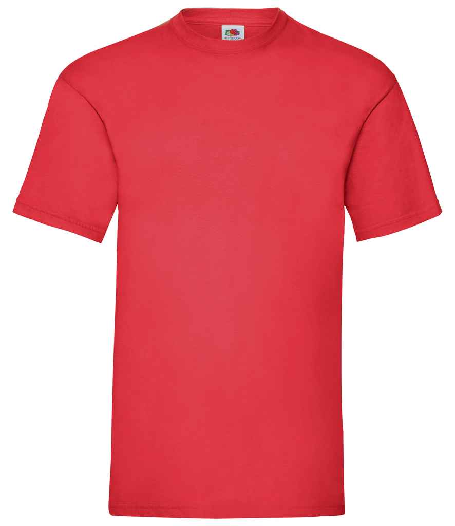 Fruit of the Loom SS6 Red Front -  Ready to be Printed by Custard Workwear - Cheap Personalised and Customised Workwear in Nottinghamshire, Derbyshire and Leicestershire