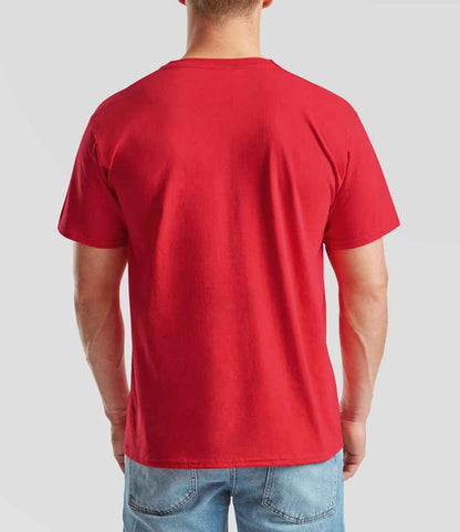 Fruit of the Loom SS6 Red Model -  Ready to be Printed by Custard Workwear - Cheap Personalised and Customised Workwear in Nottinghamshire, Derbyshire and Leicestershire