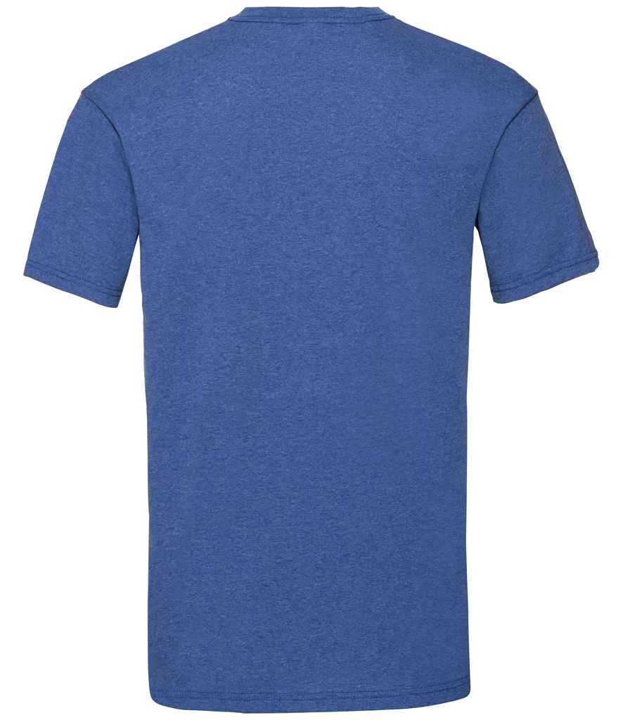 Fruit of the Loom SS6 Heather Royal Back -  Ready to be Printed by Custard Workwear - Cheap Personalised and Customised Workwear in Nottinghamshire, Derbyshire and Leicestershire