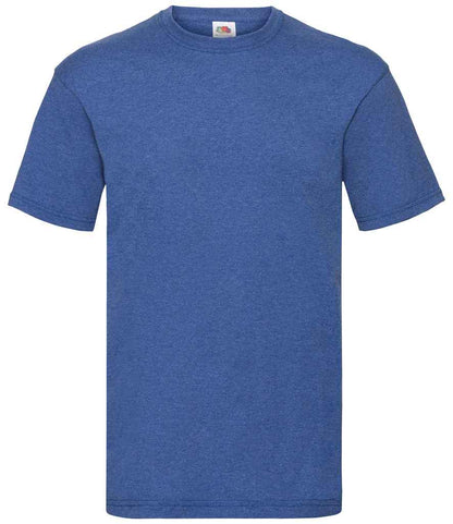 Fruit of the Loom SS6 Heather Royal Front -  Ready to be Printed by Custard Workwear - Cheap Personalised and Customised Workwear in Nottinghamshire, Derbyshire and Leicestershire