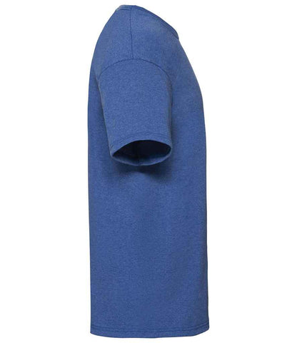 Fruit of the Loom SS6 Heather Royal Left -  Ready to be Printed by Custard Workwear - Cheap Personalised and Customised Workwear in Nottinghamshire, Derbyshire and Leicestershire