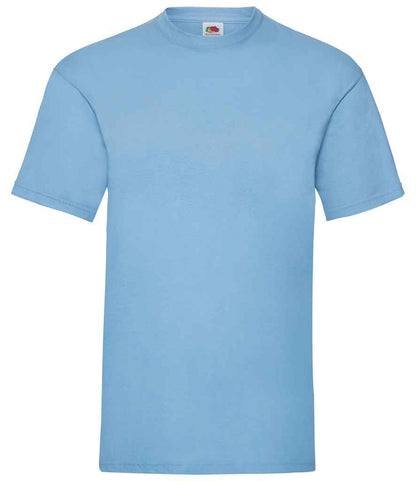 Fruit of the Loom SS6 Sky Blue Front -  Ready to be Printed by Custard Workwear - Cheap Personalised and Customised Workwear in Nottinghamshire, Derbyshire and Leicestershire
