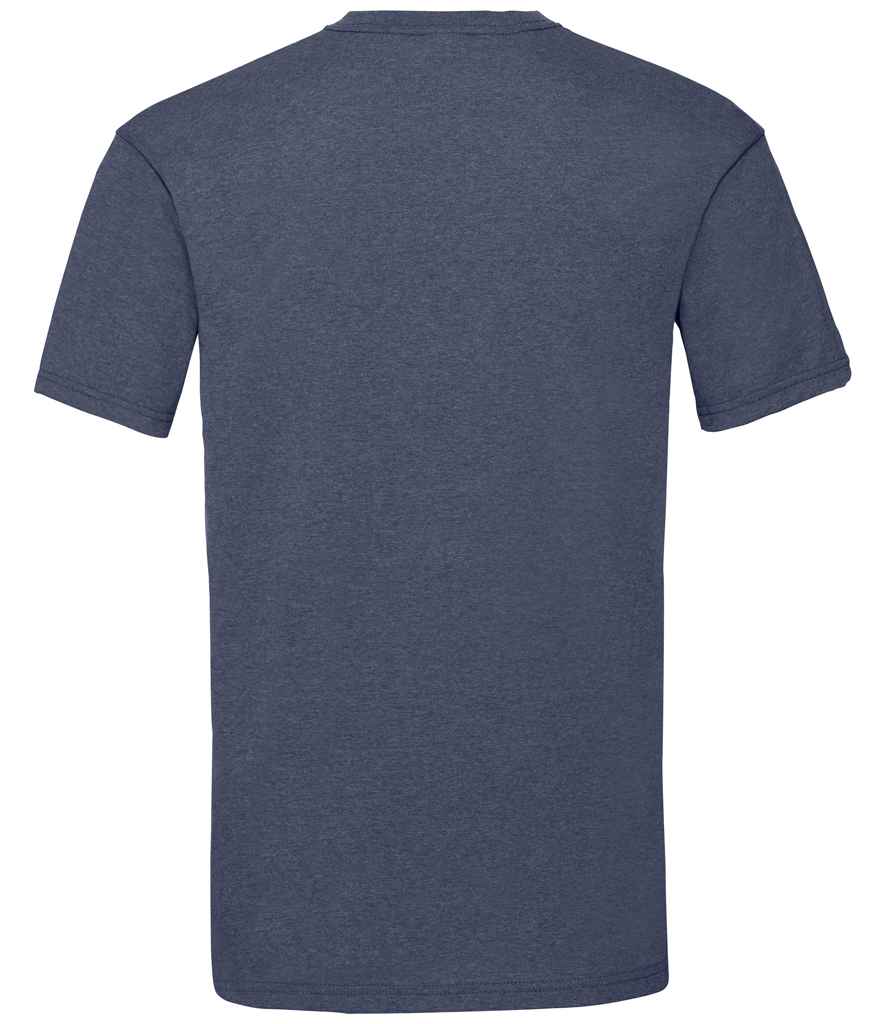 Fruit of the Loom SS6 Heather Navy Back -  Ready to be Printed by Custard Workwear - Cheap Personalised and Customised Workwear in Nottinghamshire, Derbyshire and Leicestershire