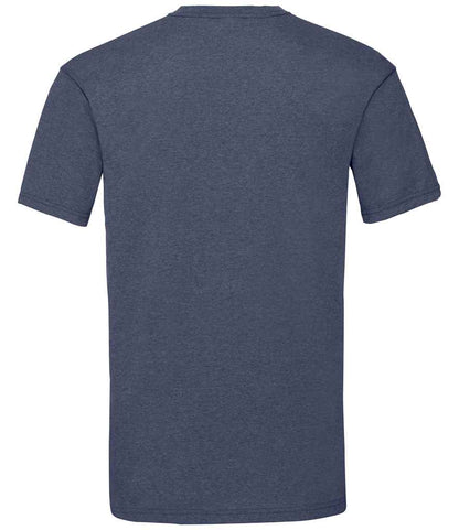 Fruit of the Loom SS6 Heather Navy Back -  Ready to be Printed by Custard Workwear - Cheap Personalised and Customised Workwear in Nottinghamshire, Derbyshire and Leicestershire