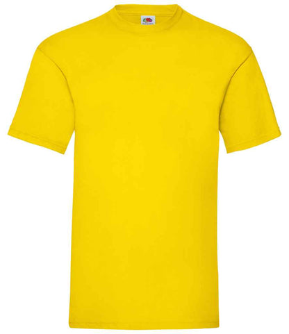 Fruit of the Loom SS6 Yellow Front -  Ready to be Printed by Custard Workwear - Cheap Personalised and Customised Workwear in Nottinghamshire, Derbyshire and Leicestershire