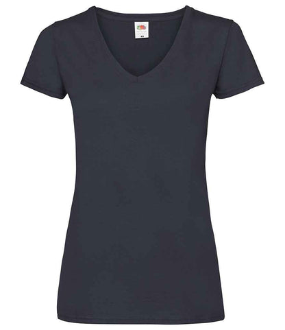Fruit of the Loom SS702 Deep Navy Front -  Ready to be Printed by Custard Workwear - Cheap Personalised and Customised Workwear in Nottinghamshire, Derbyshire and Leicestershire