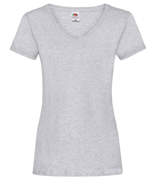 Fruit of the Loom SS702 Heather Grey Front -  Ready to be Printed by Custard Workwear - Cheap Personalised and Customised Workwear in Nottinghamshire, Derbyshire and Leicestershire