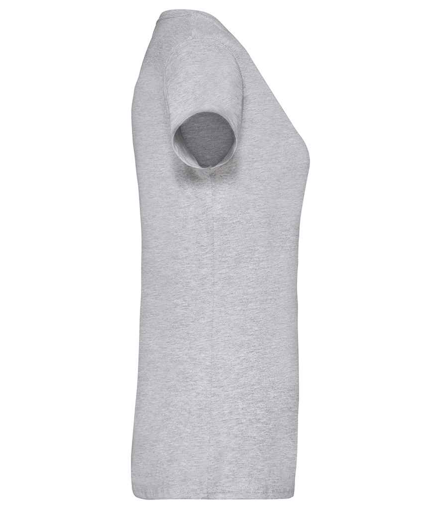Fruit of the Loom SS702 Heather Grey Right -  Ready to be Printed by Custard Workwear - Cheap Personalised and Customised Workwear in Nottinghamshire, Derbyshire and Leicestershire