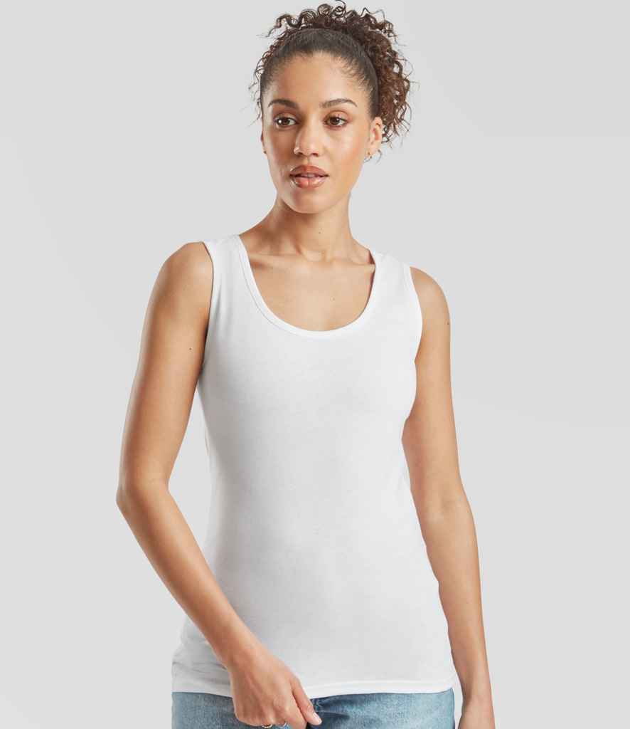 Fruit of the Loom SS704 White Model -  Ready to be Printed by Custard Workwear - Cheap Personalised and Customised Workwear in Nottinghamshire, Derbyshire and Leicestershire