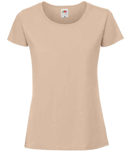 Fruit of the Loom SS720 Desert Sand Front -  Ready to be Embroidered and Printed by Custard Workwear - Cheap Personalised and Customised Workwear in Nottinghamshire, Derbyshire and Leicestershire