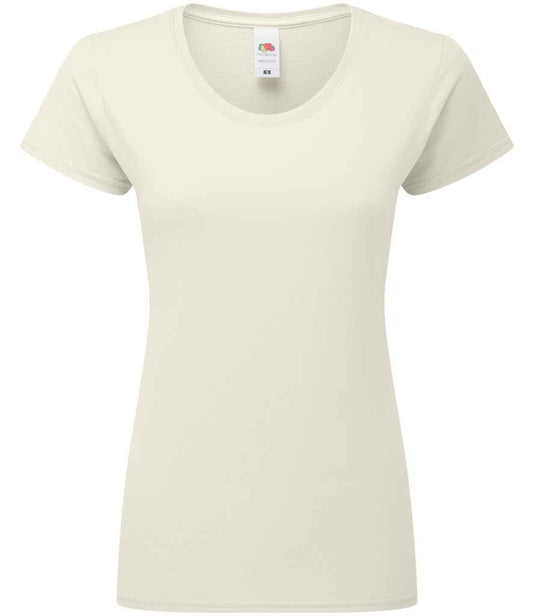 Fruit of the Loom SS720 Natural Front -  Ready to be Embroidered and Printed by Custard Workwear - Cheap Personalised and Customised Workwear in Nottinghamshire, Derbyshire and Leicestershire