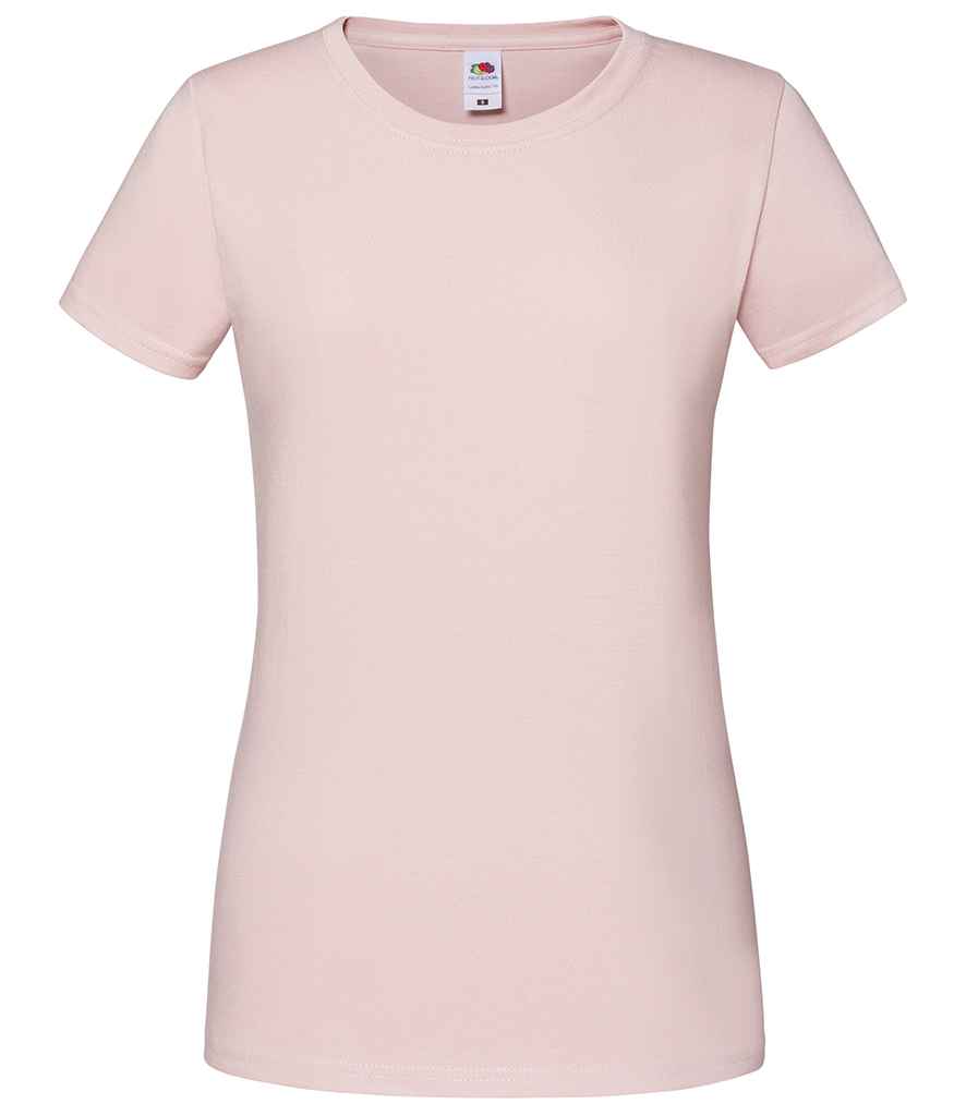 Fruit of the Loom SS720 Powder Rose Front -  Ready to be Embroidered and Printed by Custard Workwear - Cheap Personalised and Customised Workwear in Nottinghamshire, Derbyshire and Leicestershire