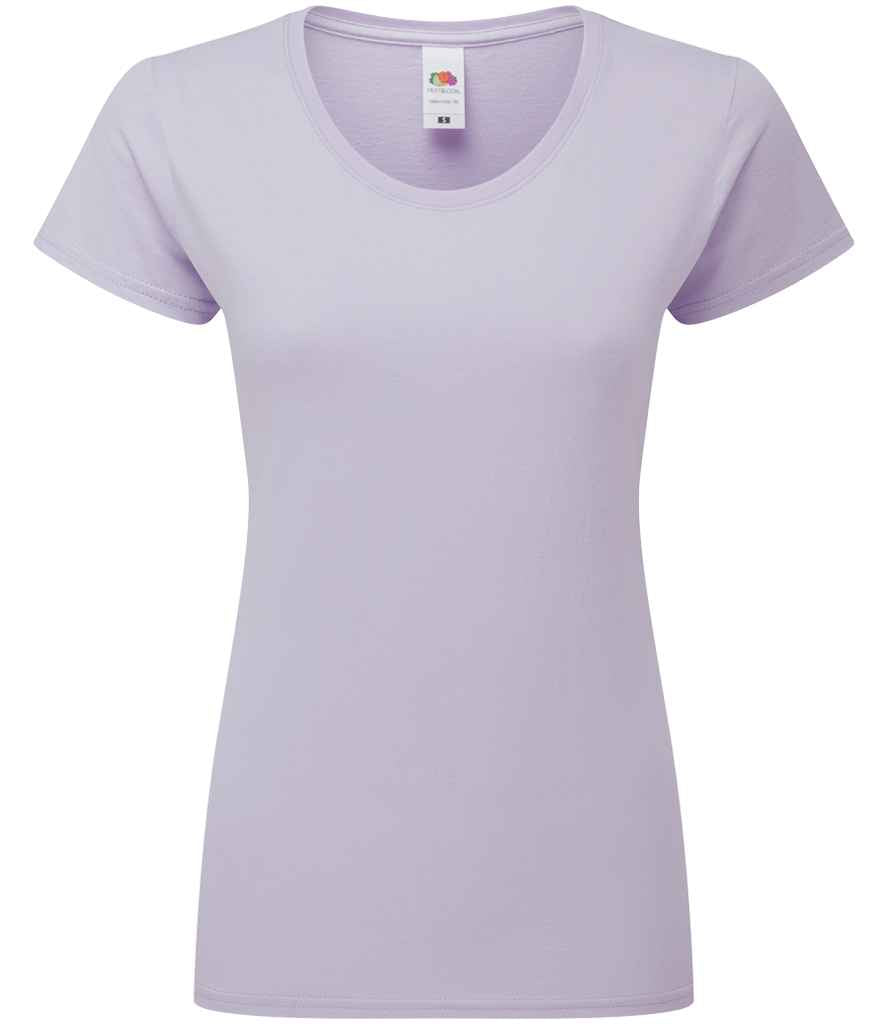 Fruit of the Loom SS720 Soft Lavender Front -  Ready to be Embroidered and Printed by Custard Workwear - Cheap Personalised and Customised Workwear in Nottinghamshire, Derbyshire and Leicestershire