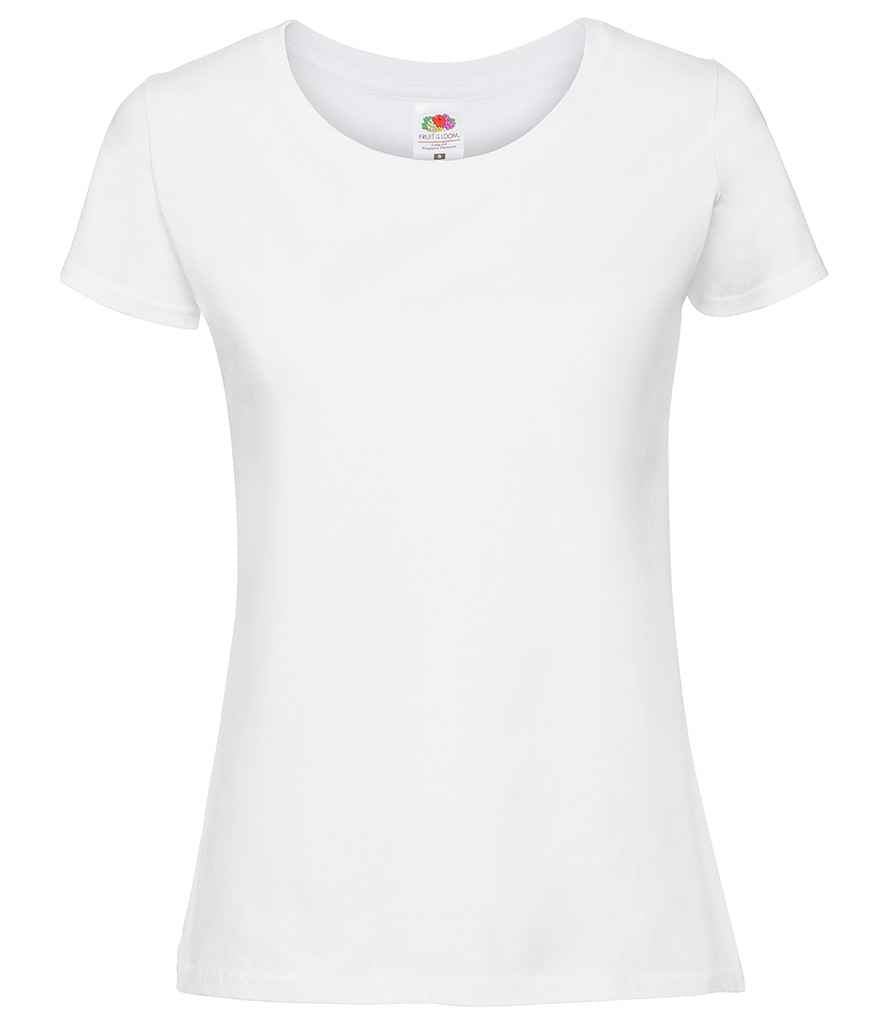 Fruit of the Loom SS720 White Front -  Ready to be Embroidered and Printed by Custard Workwear - Cheap Personalised and Customised Workwear in Nottinghamshire, Derbyshire and Leicestershire