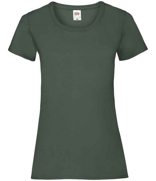 Fruit of the Loom SS77 Bottle Green Front -  Ready to be Printed by Custard Workwear - Cheap Personalised and Customised Workwear in Nottinghamshire, Derbyshire and Leicestershire