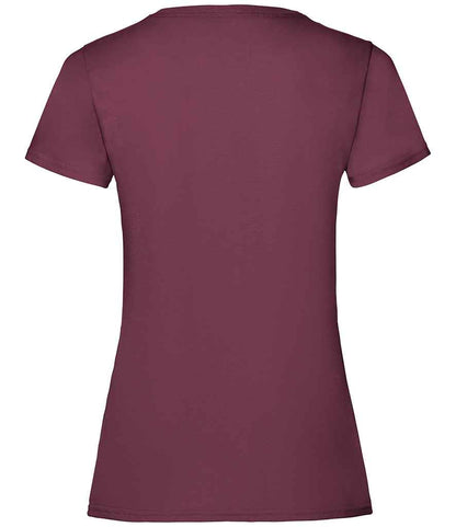Fruit of the Loom SS77 Burgundy Back -  Ready to be Printed by Custard Workwear - Cheap Personalised and Customised Workwear in Nottinghamshire, Derbyshire and Leicestershire