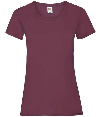 Fruit of the Loom SS77 Burgundy Front -  Ready to be Printed by Custard Workwear - Cheap Personalised and Customised Workwear in Nottinghamshire, Derbyshire and Leicestershire
