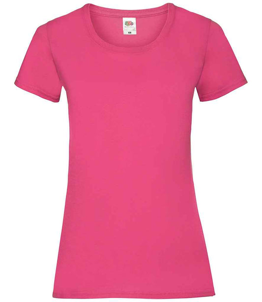 Fruit of the Loom SS77 Fuchsia Front -  Ready to be Printed by Custard Workwear - Cheap Personalised and Customised Workwear in Nottinghamshire, Derbyshire and Leicestershire