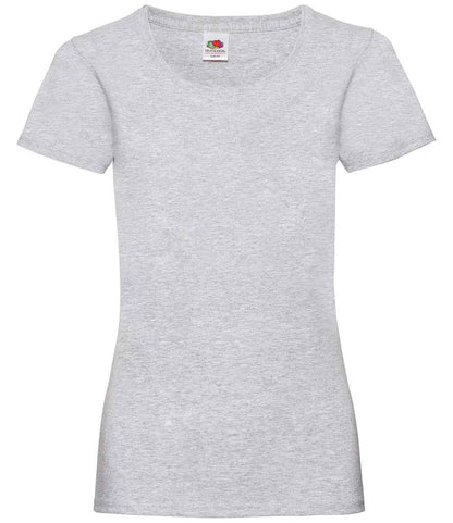 Fruit of the Loom SS77 Heather Grey Front -  Ready to be Printed by Custard Workwear - Cheap Personalised and Customised Workwear in Nottinghamshire, Derbyshire and Leicestershire