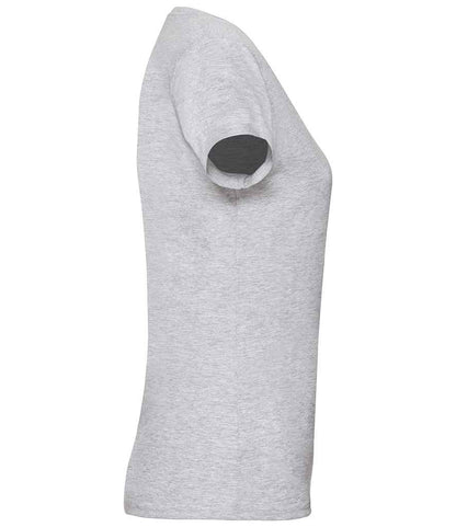 Fruit of the Loom SS77 Heather Grey Right -  Ready to be Printed by Custard Workwear - Cheap Personalised and Customised Workwear in Nottinghamshire, Derbyshire and Leicestershire