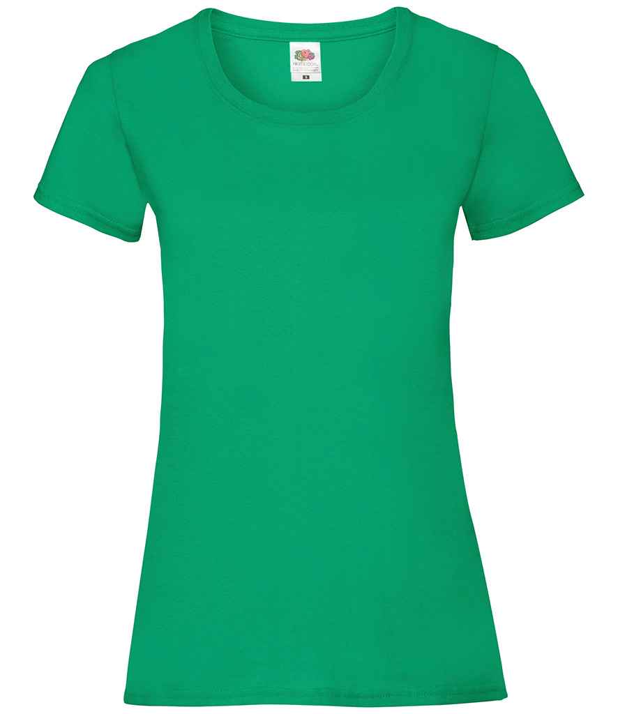 Fruit of the Loom SS77 Kelly Green Front -  Ready to be Printed by Custard Workwear - Cheap Personalised and Customised Workwear in Nottinghamshire, Derbyshire and Leicestershire