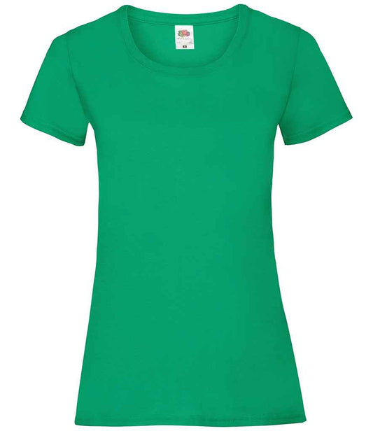 Fruit of the Loom SS77 Kelly Green Front -  Ready to be Printed by Custard Workwear - Cheap Personalised and Customised Workwear in Nottinghamshire, Derbyshire and Leicestershire