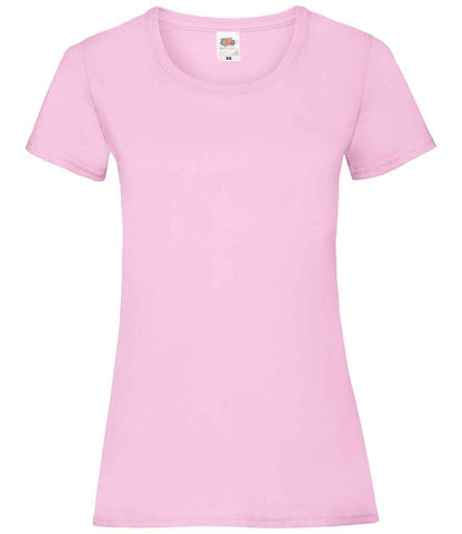 Fruit of the Loom SS77 Light Pink Front -  Ready to be Printed by Custard Workwear - Cheap Personalised and Customised Workwear in Nottinghamshire, Derbyshire and Leicestershire