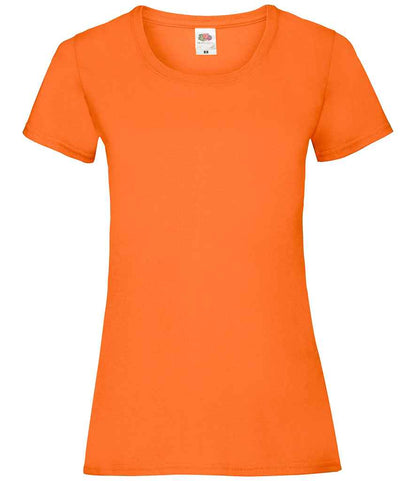 Fruit of the Loom SS77 Orange Front -  Ready to be Printed by Custard Workwear - Cheap Personalised and Customised Workwear in Nottinghamshire, Derbyshire and Leicestershire