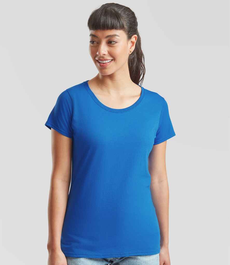 Fruit of the Loom SS77 Royal Blue Model -  Ready to be Printed by Custard Workwear - Cheap Personalised and Customised Workwear in Nottinghamshire, Derbyshire and Leicestershire
