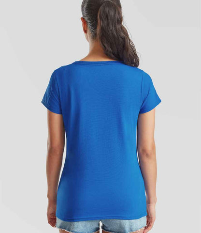 Fruit of the Loom SS77 Royal Blue Model -  Ready to be Printed by Custard Workwear - Cheap Personalised and Customised Workwear in Nottinghamshire, Derbyshire and Leicestershire