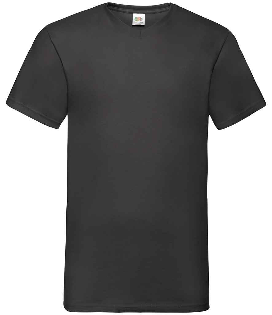 Fruit of the Loom SS7 Black Front -  Ready to be Printed by Custard Workwear - Cheap Personalised and Customised Workwear in Nottinghamshire, Derbyshire and Leicestershire