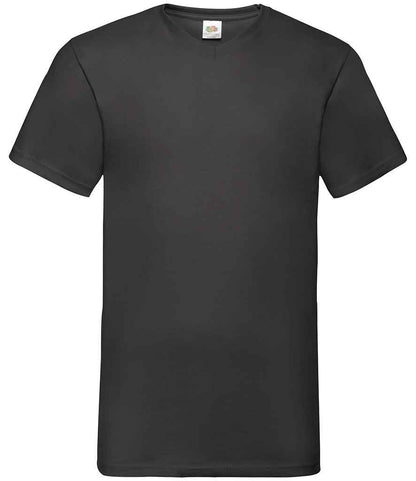 Fruit of the Loom SS7 Black Front -  Ready to be Printed by Custard Workwear - Cheap Personalised and Customised Workwear in Nottinghamshire, Derbyshire and Leicestershire