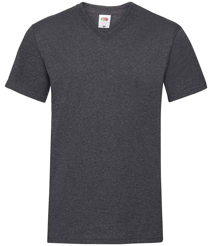 Fruit of the Loom SS7 Dark Heather Front -  Ready to be Printed by Custard Workwear - Cheap Personalised and Customised Workwear in Nottinghamshire, Derbyshire and Leicestershire