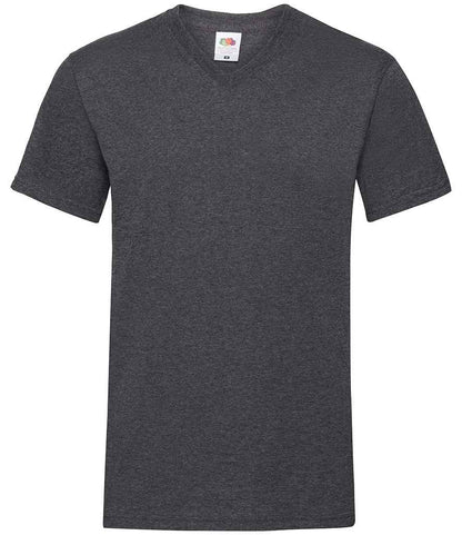 Fruit of the Loom SS7 Dark Heather Front -  Ready to be Printed by Custard Workwear - Cheap Personalised and Customised Workwear in Nottinghamshire, Derbyshire and Leicestershire