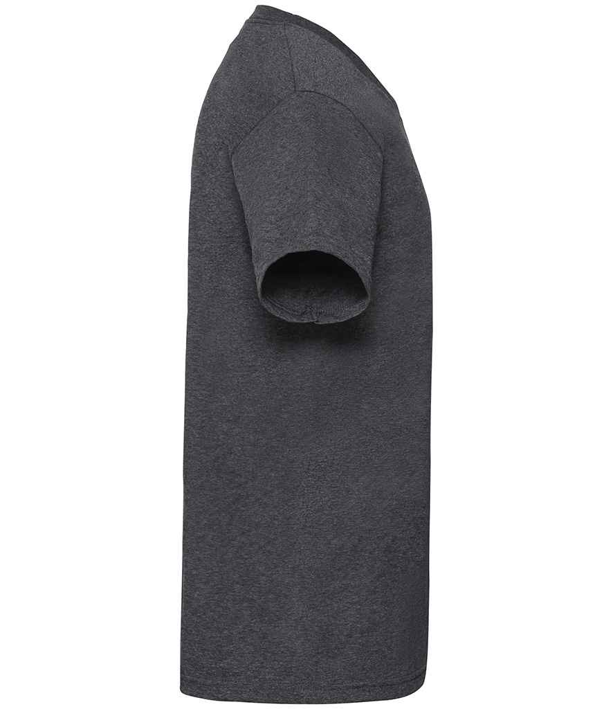 Fruit of the Loom SS7 Dark Heather Right -  Ready to be Printed by Custard Workwear - Cheap Personalised and Customised Workwear in Nottinghamshire, Derbyshire and Leicestershire