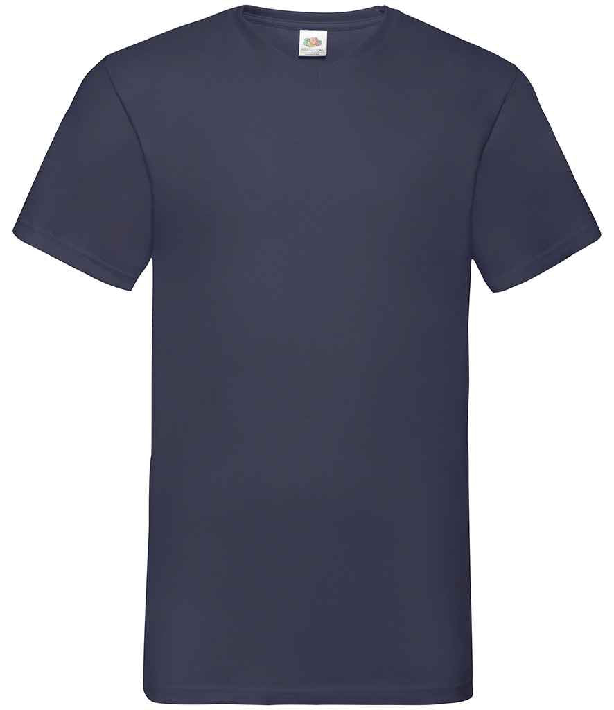 Fruit of the Loom SS7 Deep Navy Front -  Ready to be Printed by Custard Workwear - Cheap Personalised and Customised Workwear in Nottinghamshire, Derbyshire and Leicestershire