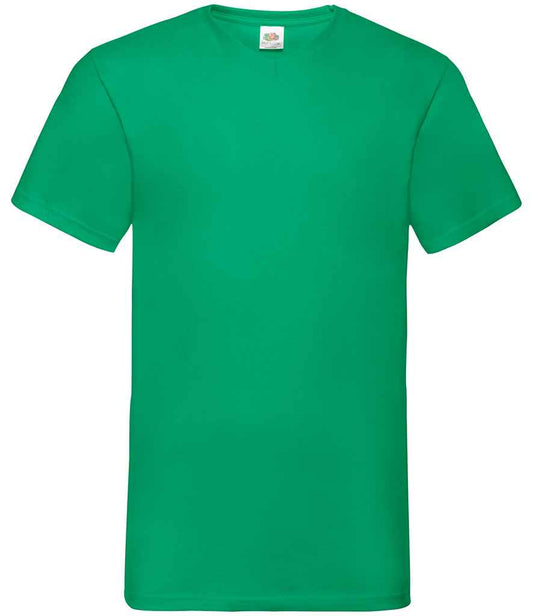 Fruit of the Loom SS7 Kelly Green Front -  Ready to be Printed by Custard Workwear - Cheap Personalised and Customised Workwear in Nottinghamshire, Derbyshire and Leicestershire