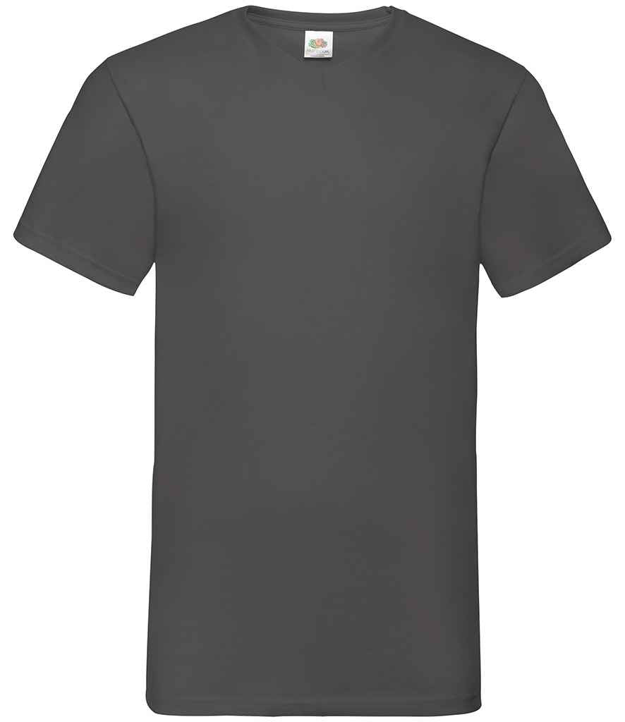 Fruit of the Loom SS7 Light Graphite Front -  Ready to be Printed by Custard Workwear - Cheap Personalised and Customised Workwear in Nottinghamshire, Derbyshire and Leicestershire