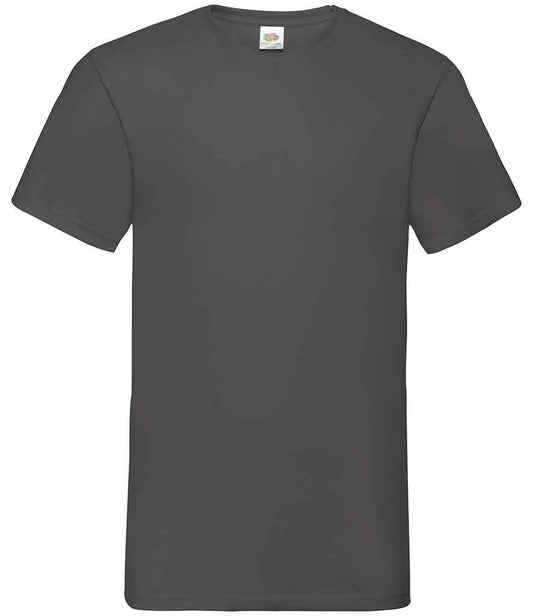 Fruit of the Loom SS7 Light Graphite Front -  Ready to be Printed by Custard Workwear - Cheap Personalised and Customised Workwear in Nottinghamshire, Derbyshire and Leicestershire